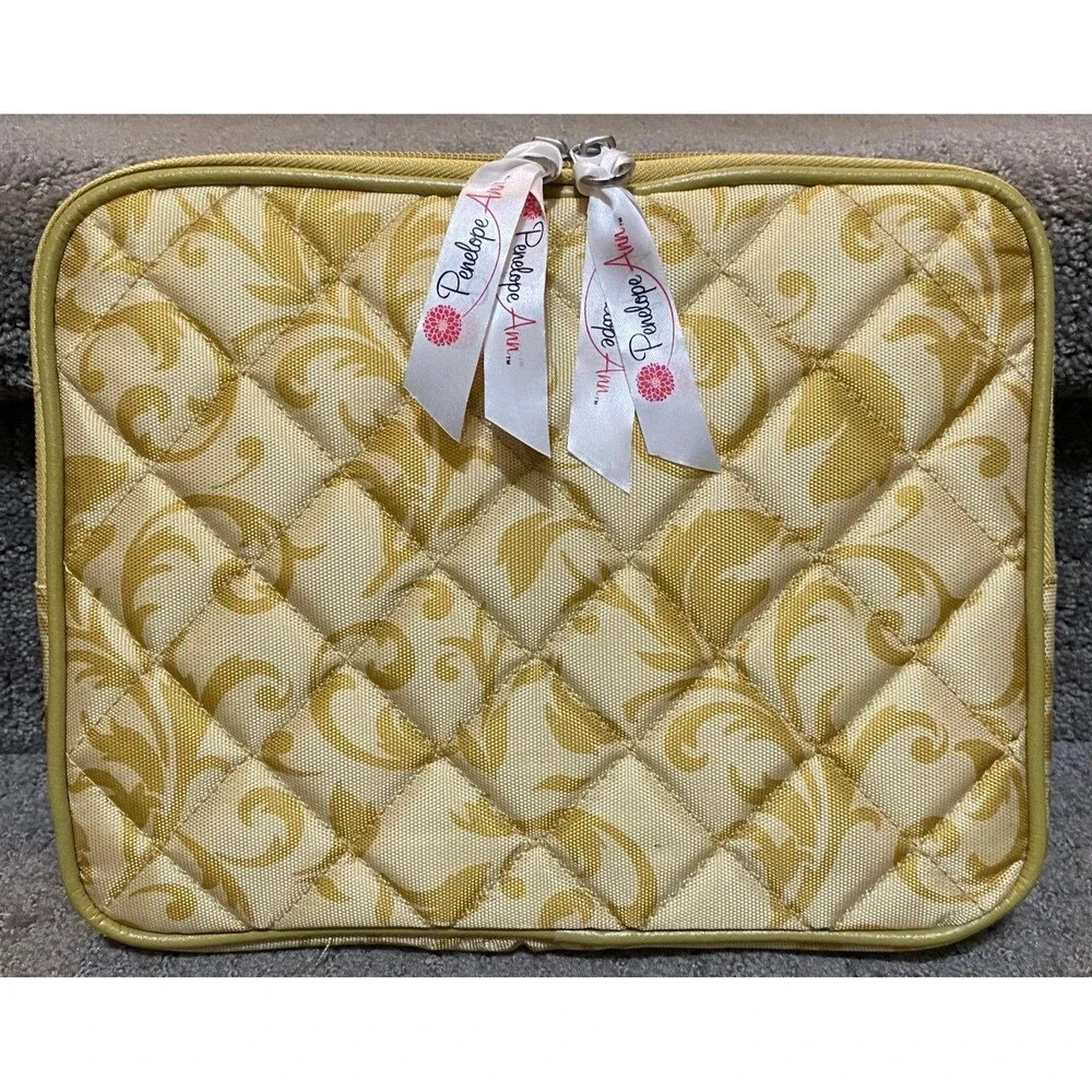 Penelope Ann Golden Topaz Padded Tablet Cover NWOT